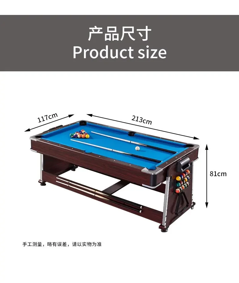 Multifunctional 4-in-1 Multi-Purpose Table Flip Table Pool Table/Air Ball Billiards Table 4in1