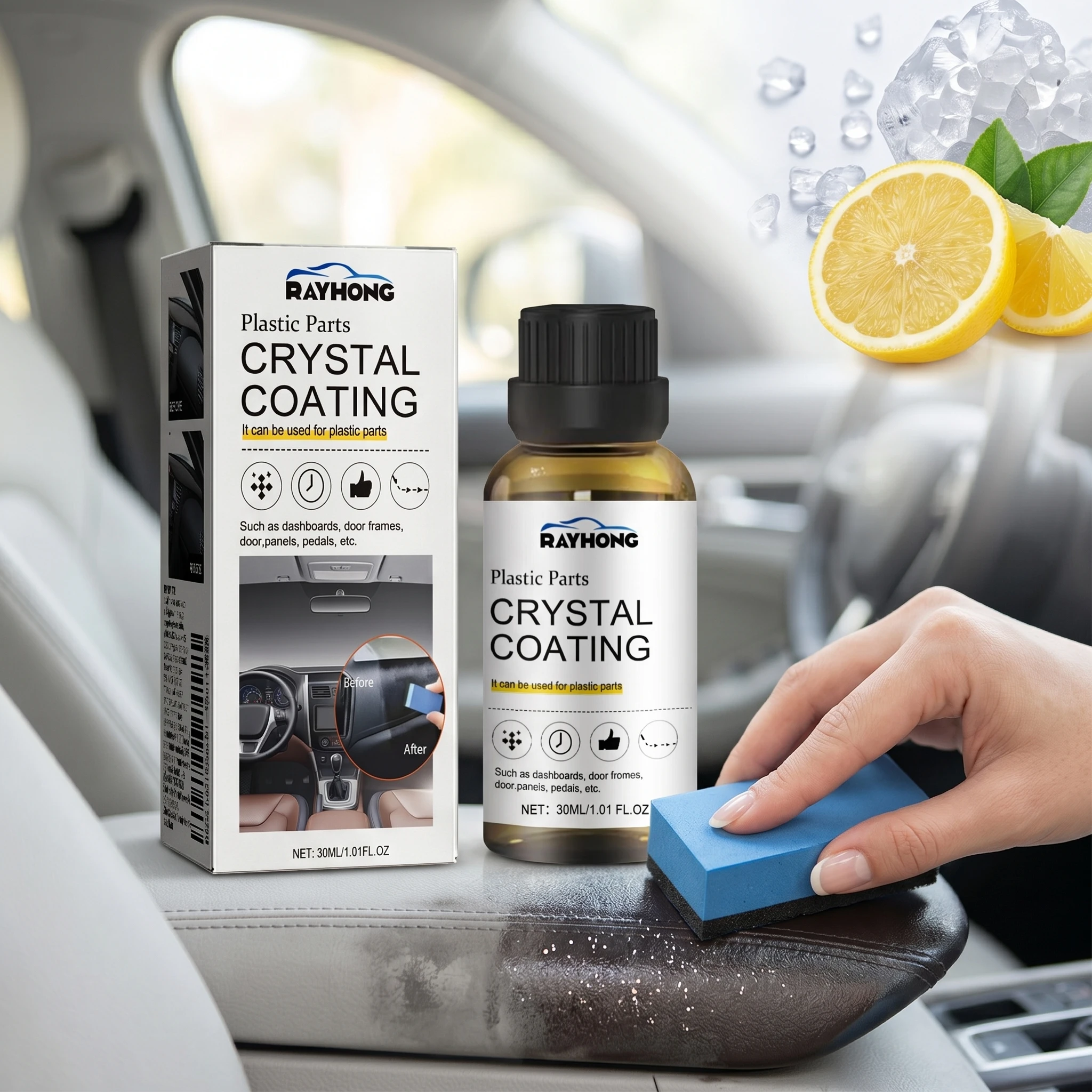 Car Crystal Coating Agent Isolate Stains Restore Luster Panel Plastic Renovated Paint Decontamination Car Refurbished Cleaner