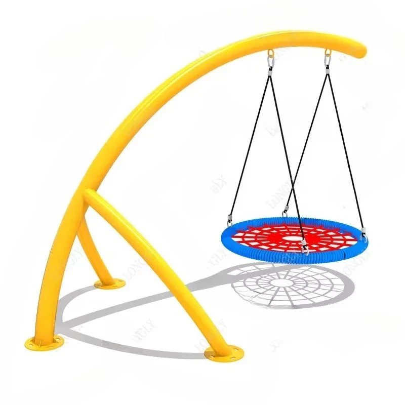 for High Quality Children Amusement Park Swing Outdoor Iron Swing