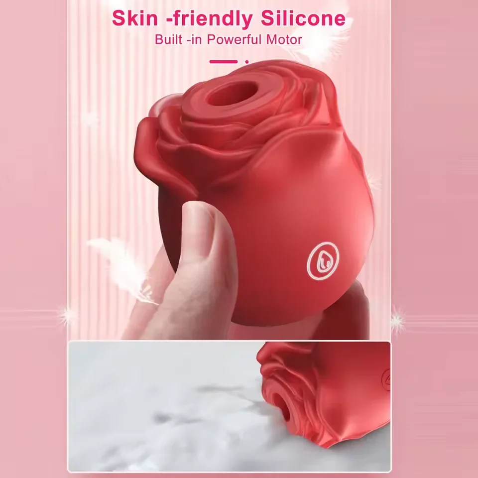 Rose Vagina Sucking Vibrator Women Nipple Anal Massager Oral Clitoral Vacuum Stimulator Female Masturbator Sex Toys for Adults view 3