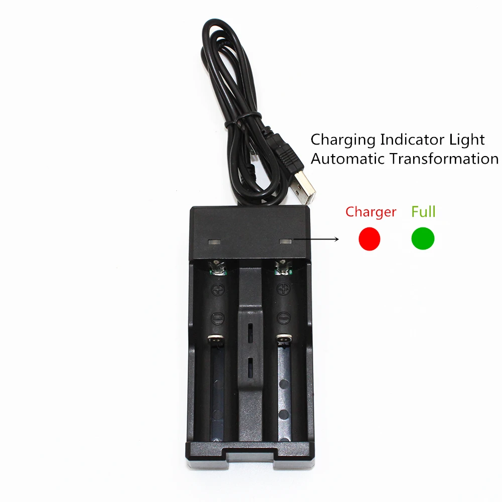 

XCC-988 18650 Rechargeable battery charger Dual path with Micro USB port for Flashlight 18650 Li-ion batteries