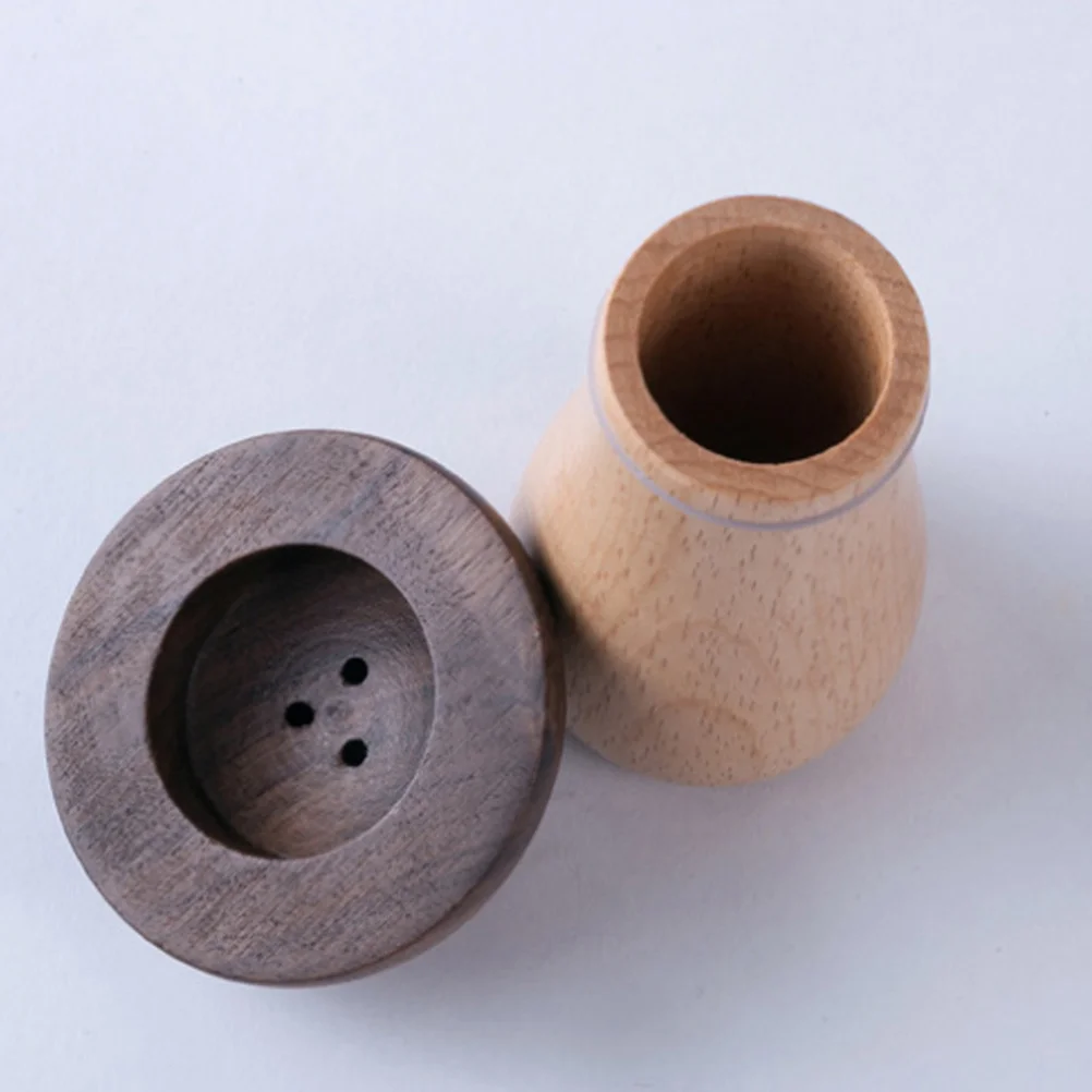 

Wooden Toothpick Holder Mushroom Shape Design Practical Fine Workmanship Creative Tableware Decoration Dining Table