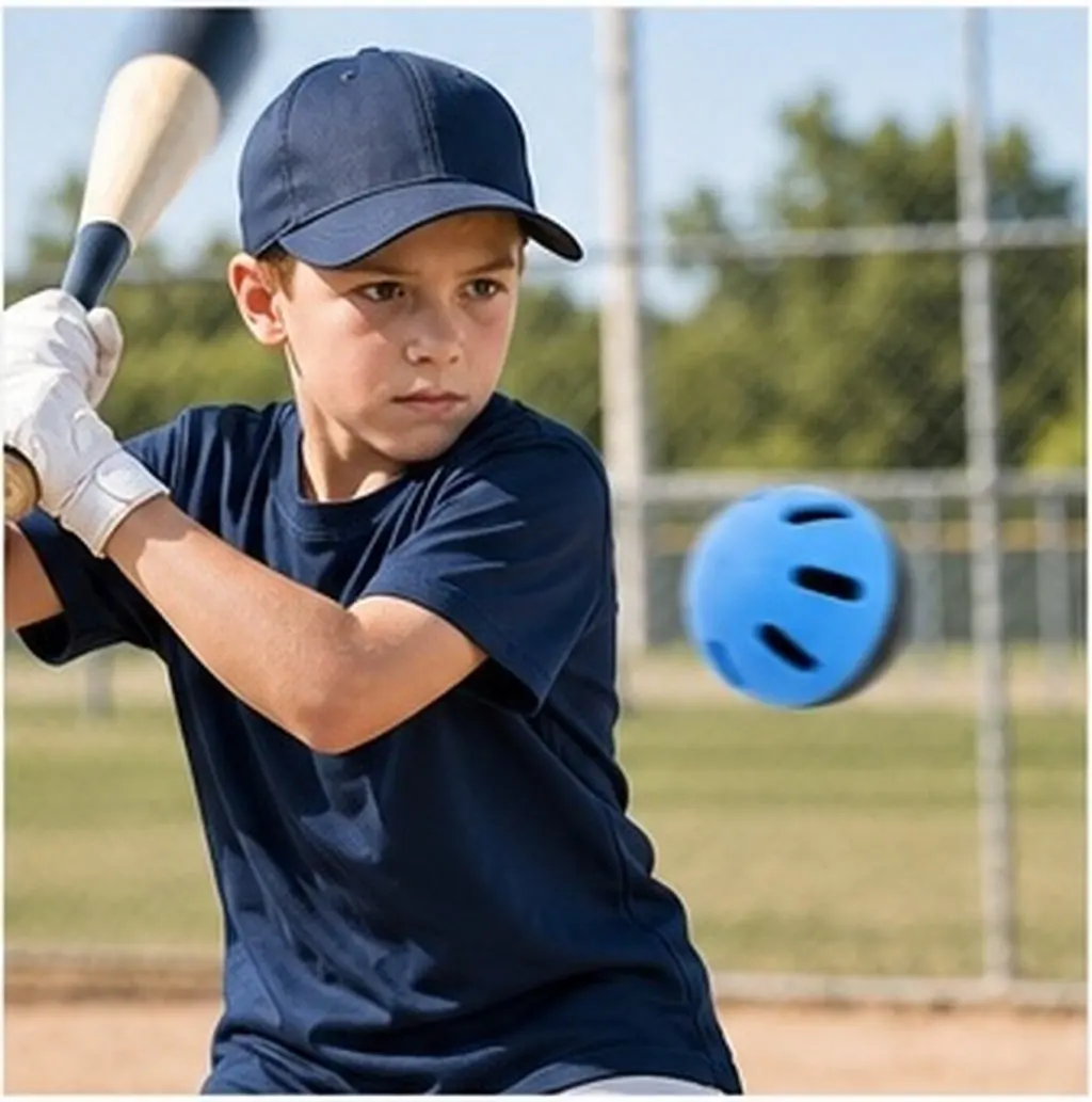 8Pcs Baseball Practice Balls Soft Eva Hollow Trainer 74Mm Lightweight Softballs for Indoor Outdoor Batting Pitching Training
