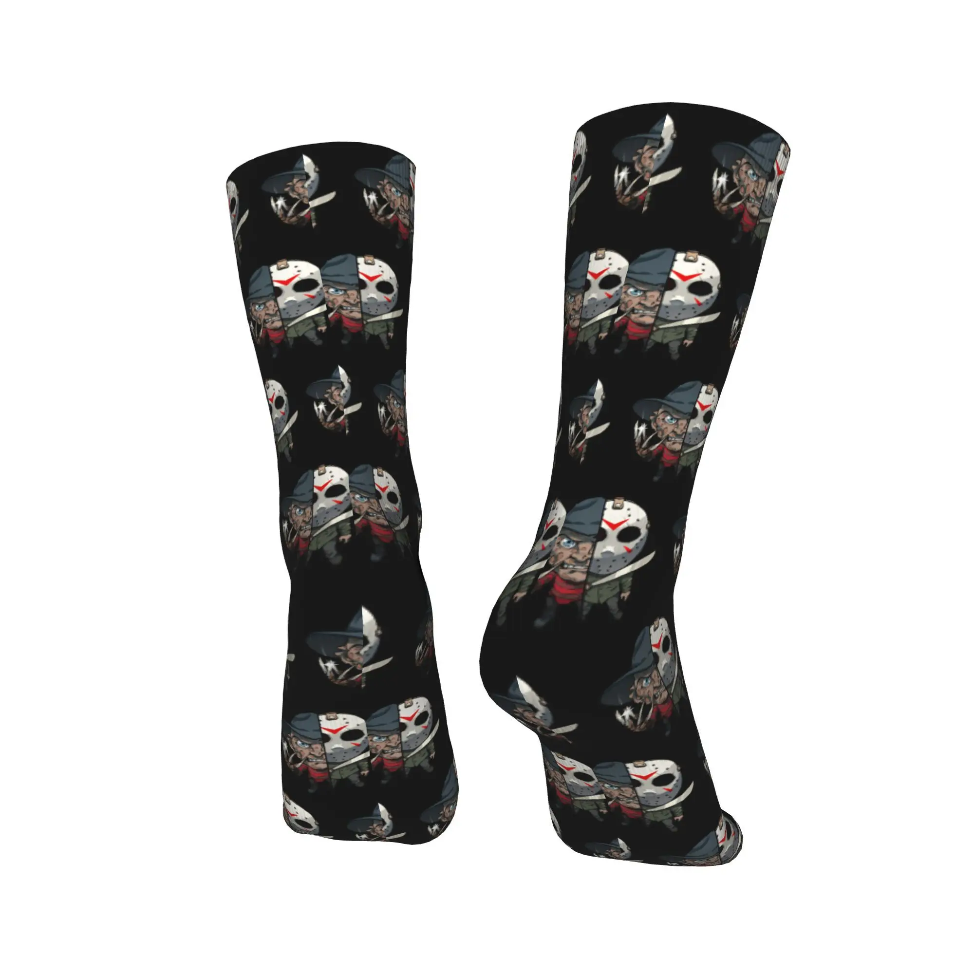 جوارب فريدي كروجرز فريدي مقابل جيسون جوارب ترفيهية للخريف جوارب رجالية غير قابلة للانزلاق جوارب تسلق جرافيك ناعمة قابلة للتنفس #4