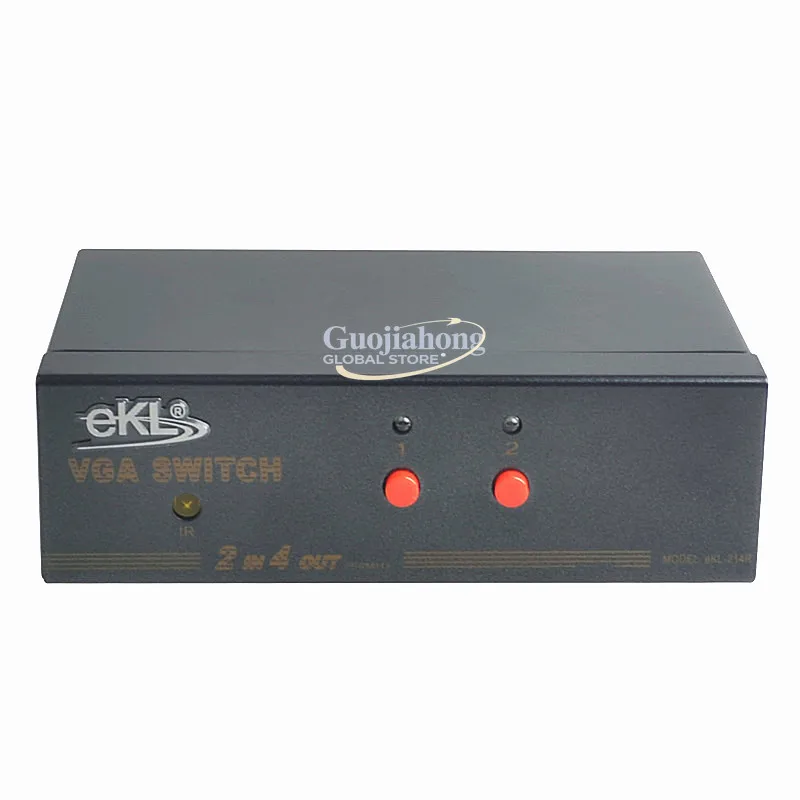

eKL-214R VGA-коммутатор-распределитель, 2 порта, 2 входа и 4 выхода, 500 МГц, инженерного класса, с дистанционным управлением