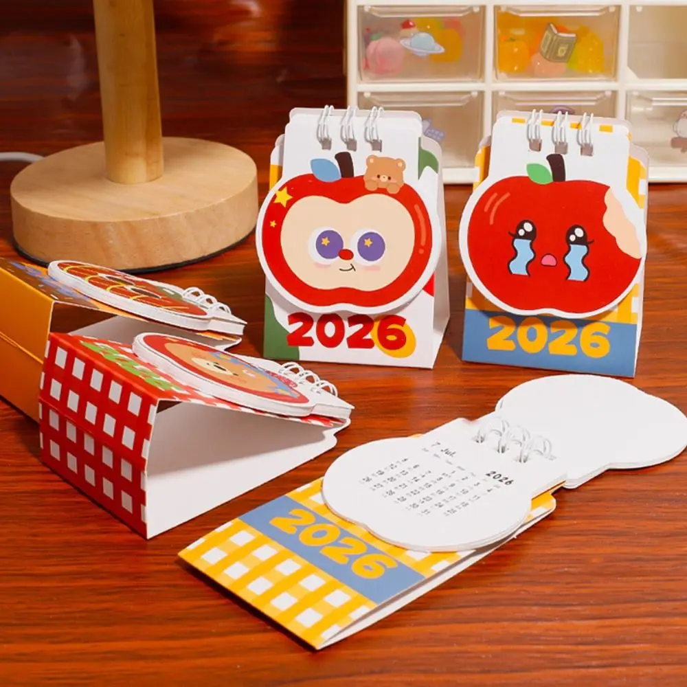 

Chinese Style Mini Desktop Paper Calendar Multi-function Yearly Planner Scheduler Notebook Home Decor Agenda Organizer