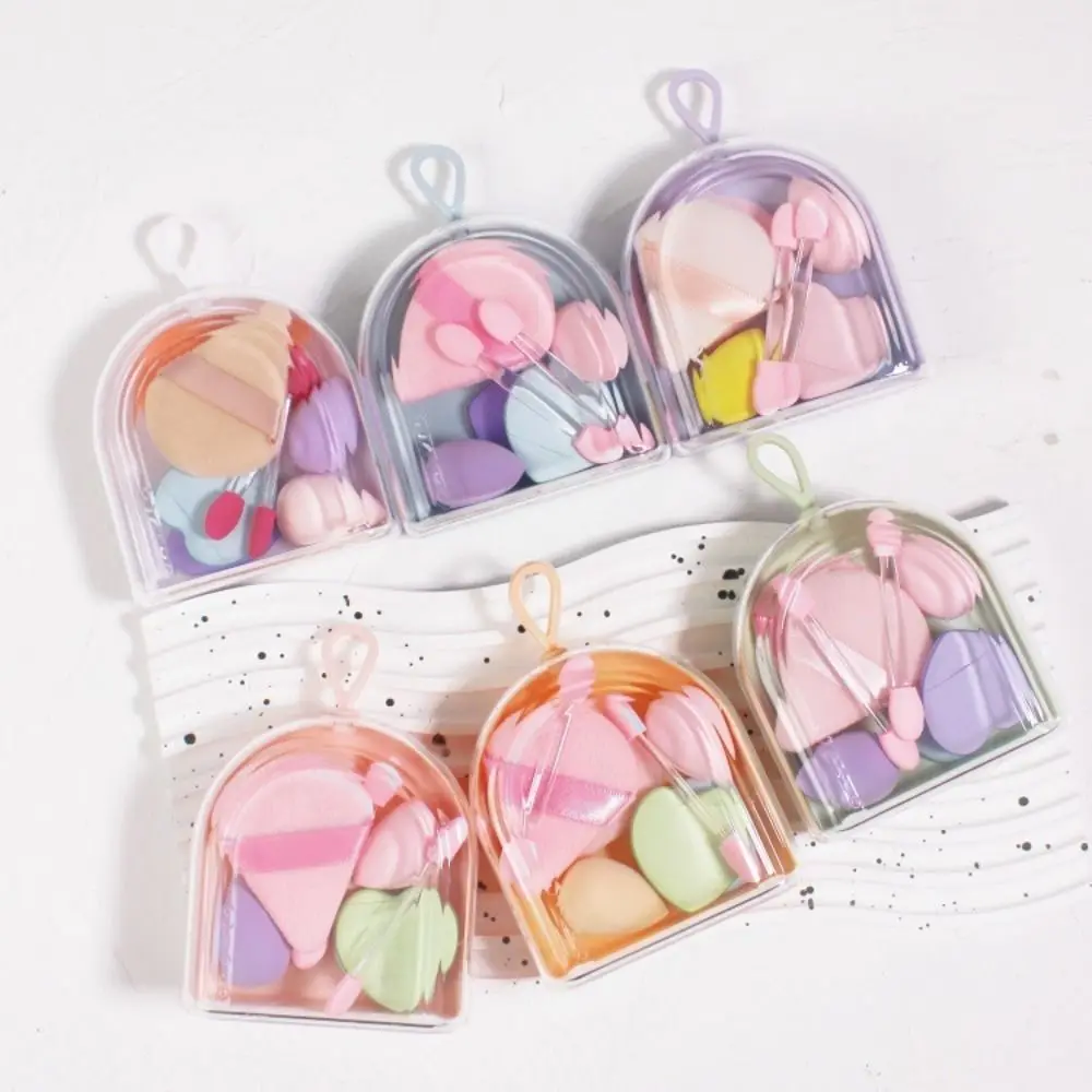 Ensemble de 3 boîtes de 8 éponges de maquillage 8 en 1, mini-éponges de beauté respirantes, ensemble d'éponges multifonctionnelles, éponge de voyage, éponge cosmétique, crème pour le visage