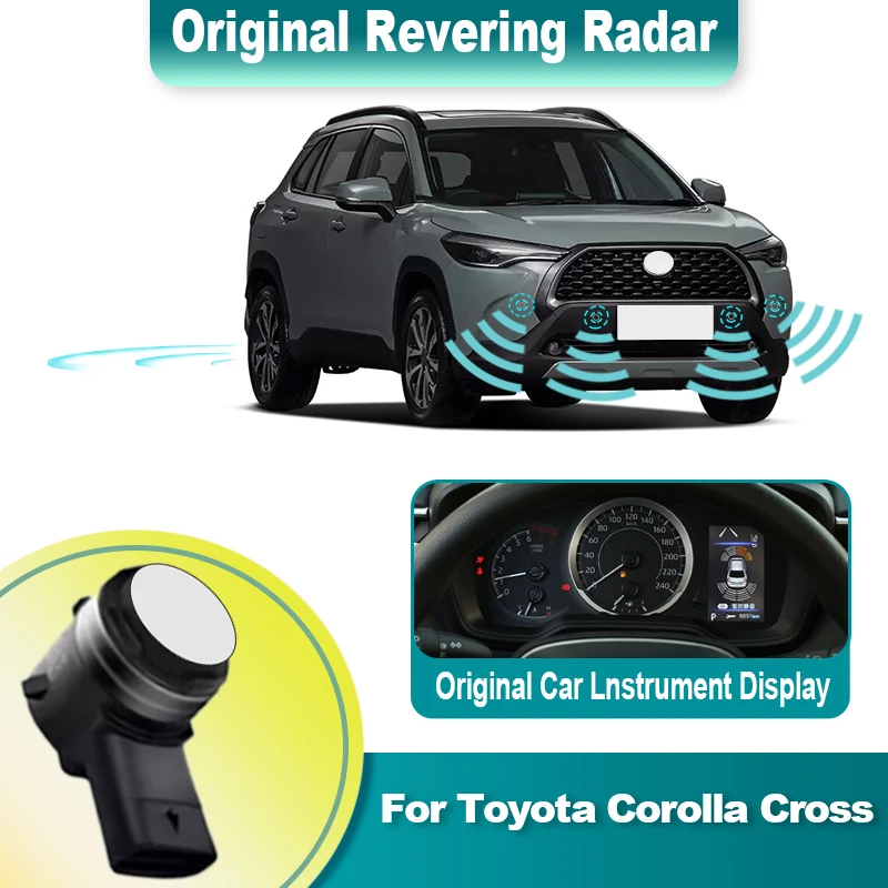 Display Screen Reversing Before After Image Radar Sensor Sound Warning Detection System For Toyota Corolla Cross 2021 to 2024