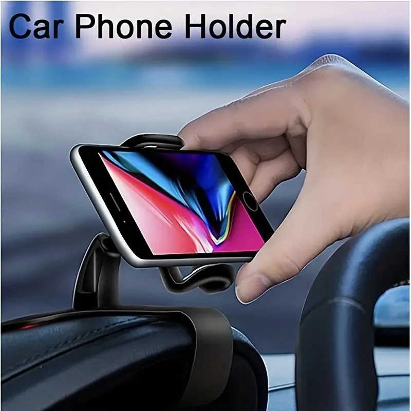 Car Phone HolderEasy Clip Mount Stand Panel Multi Functional Universal Dashboard GPS Navigation Bracket Holder