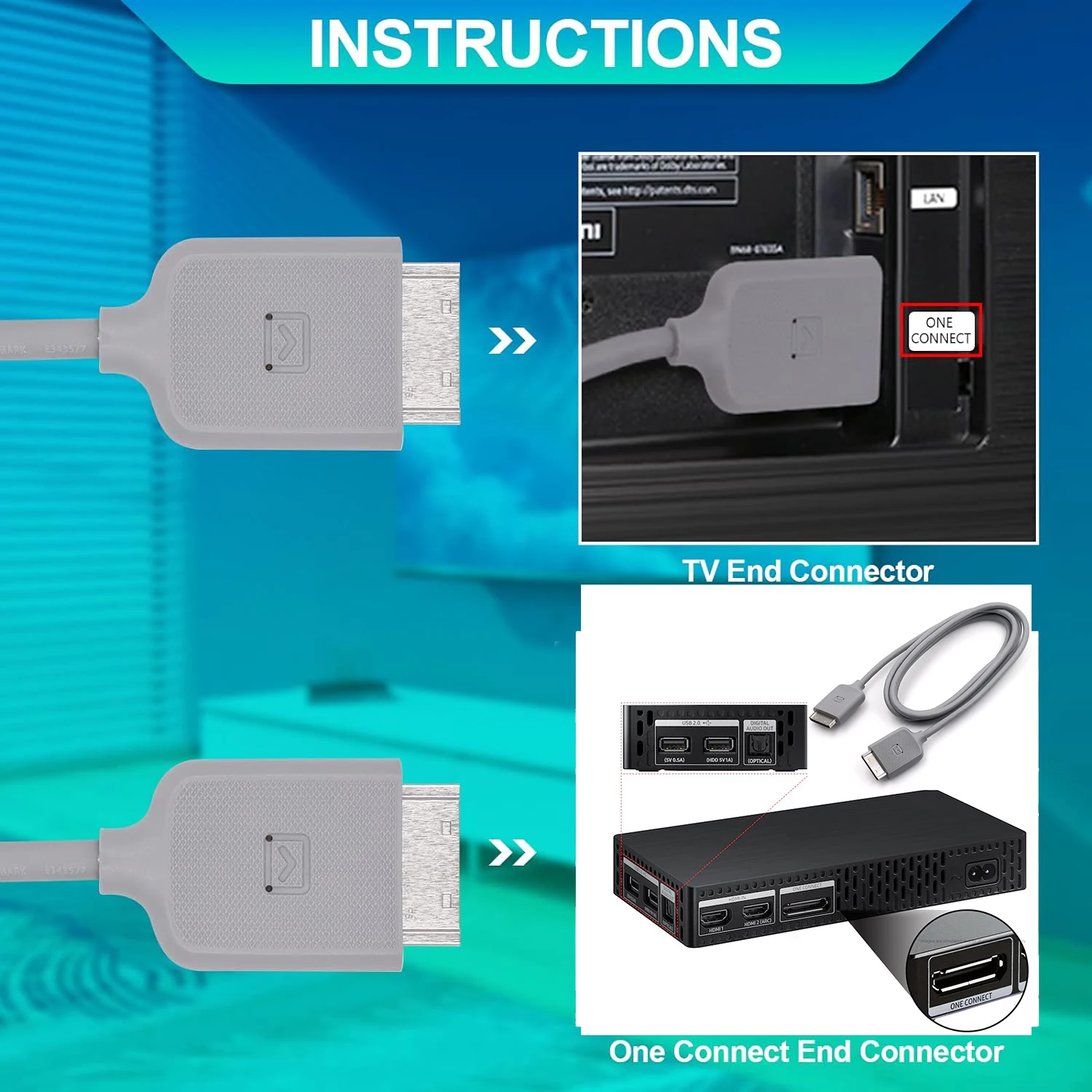 Kabel sambungan BN39-02615A adalah untuk 32 inci bingkai QLED TV soctv socsoc1000t BN96-49140X BN44-01083A