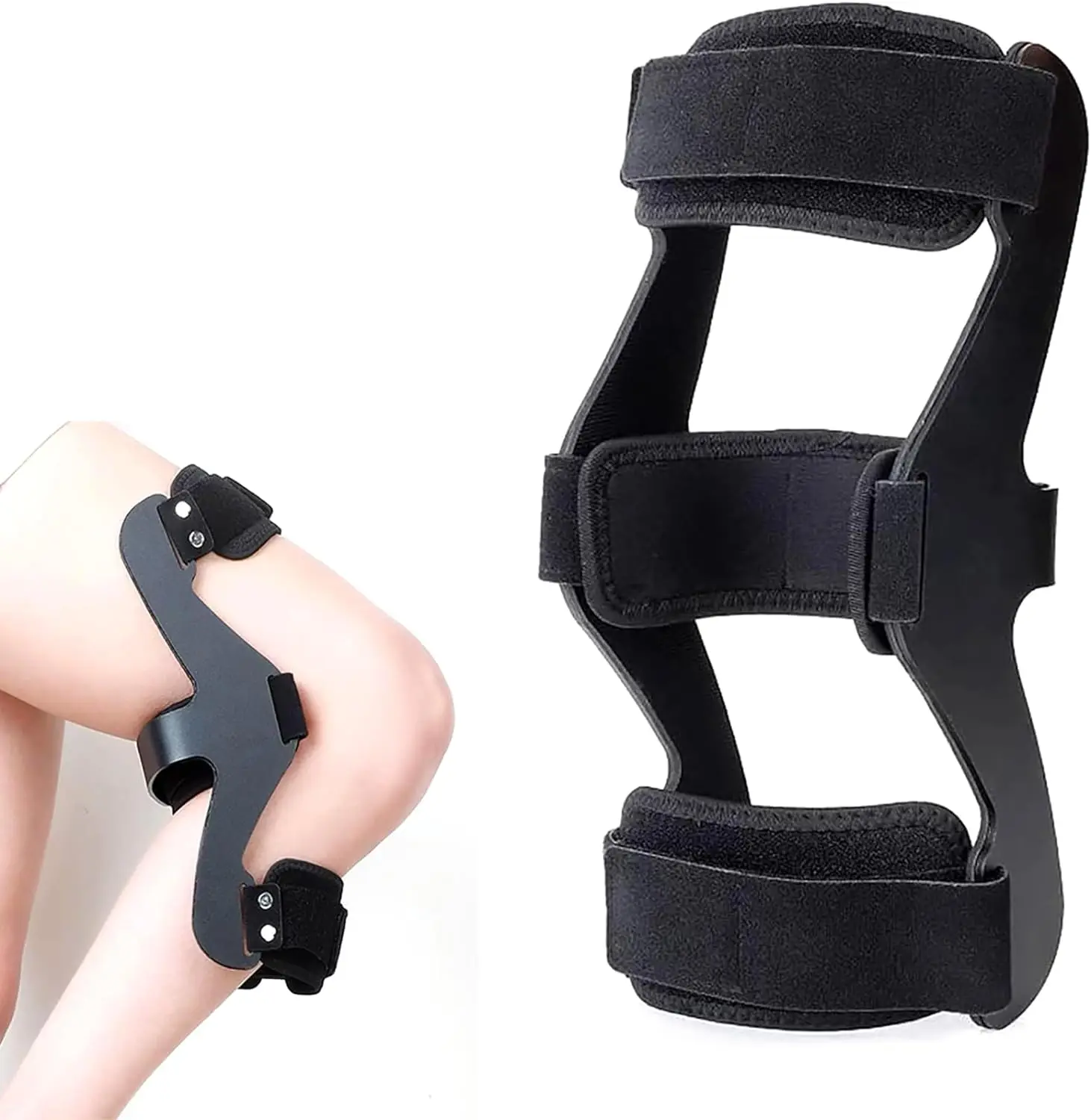 Fixed Knee Immobilizer Brace Knee Hyperextension Orthosis  Lightweight and Comfortable for Hemiplegic Knee Abduction FixingBrace