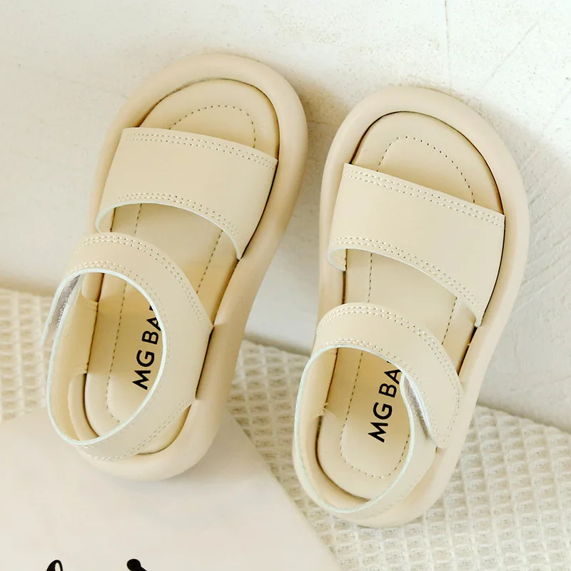 New Children summer girls sandals Boys Girls Fashion Pure Color Baby Soft Breathable Shoes Kids Summer Beach Sandals