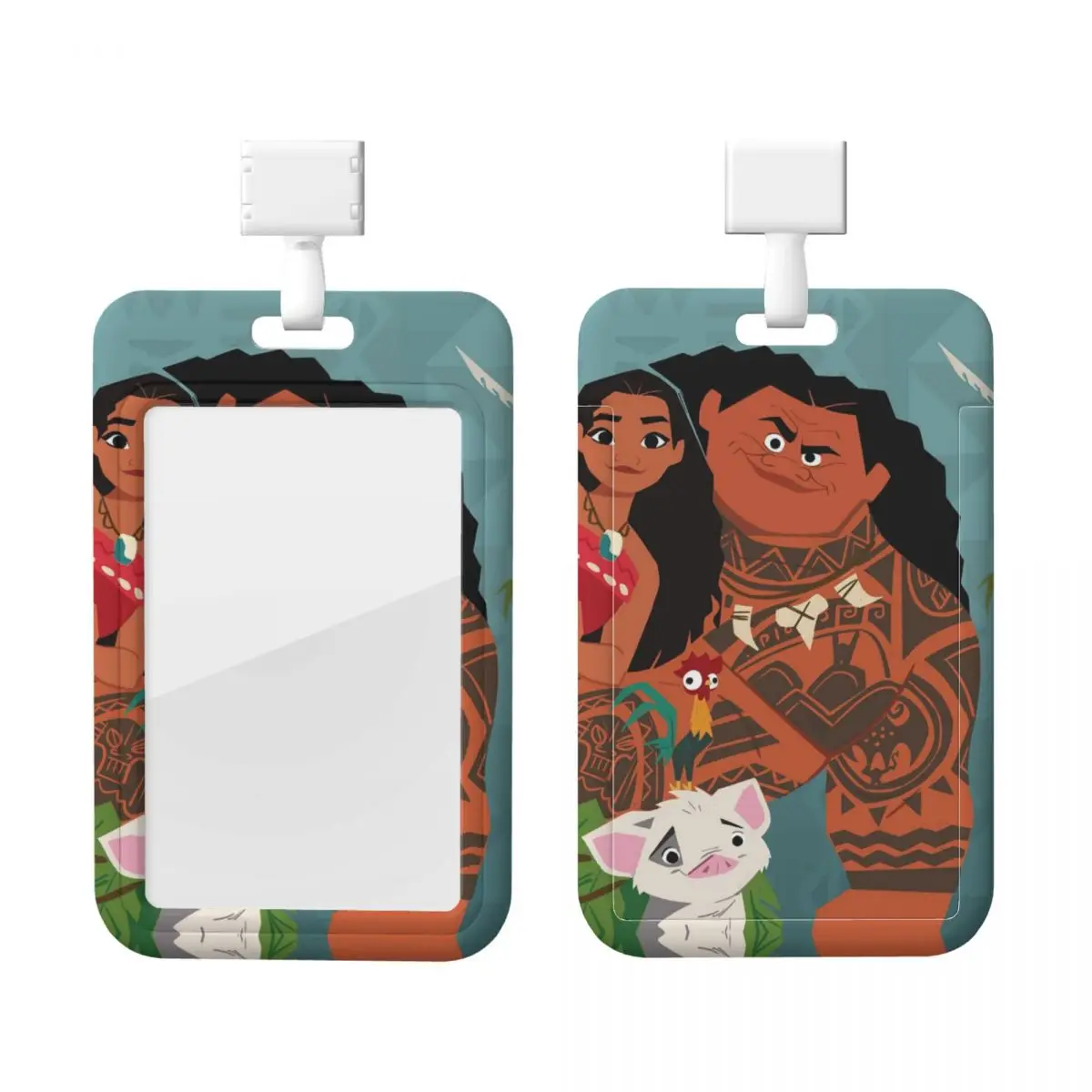 

Custom Moana Cartoon Credit Card Holders Neck Strap Lanyard ID Badge Card Holder For Hospitals Nurse Card Holder
