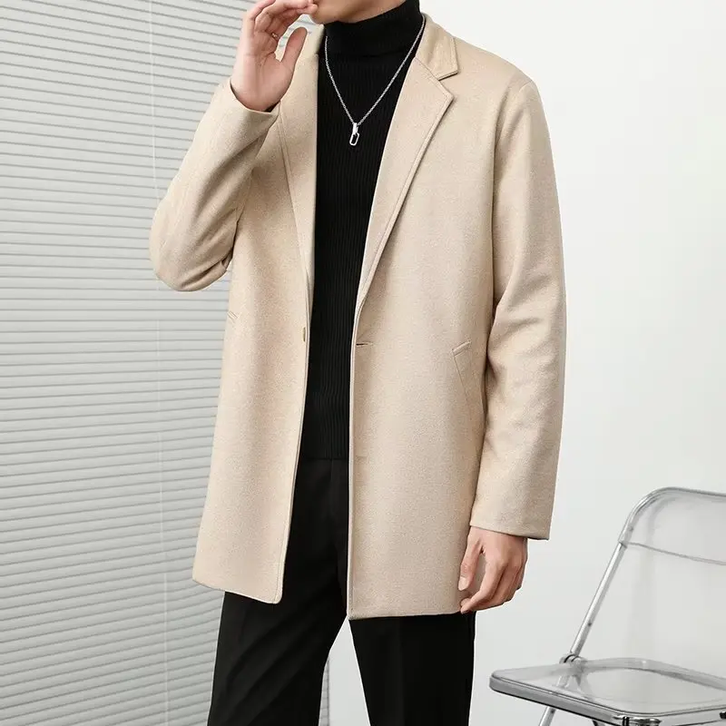 

Wool Blend Coat With Gold Buttons Mans Young Adult Teenage Boy Adolescent Junior Fresh Modern Contemporary Cool Stylish Decorate