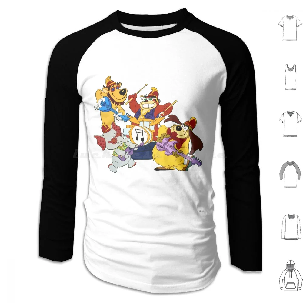 The Babana Splits Cartoon Hoodie cotton Long Sleeve The Banana Splits Program Entertainment Hanna Barbera Animated Series Of