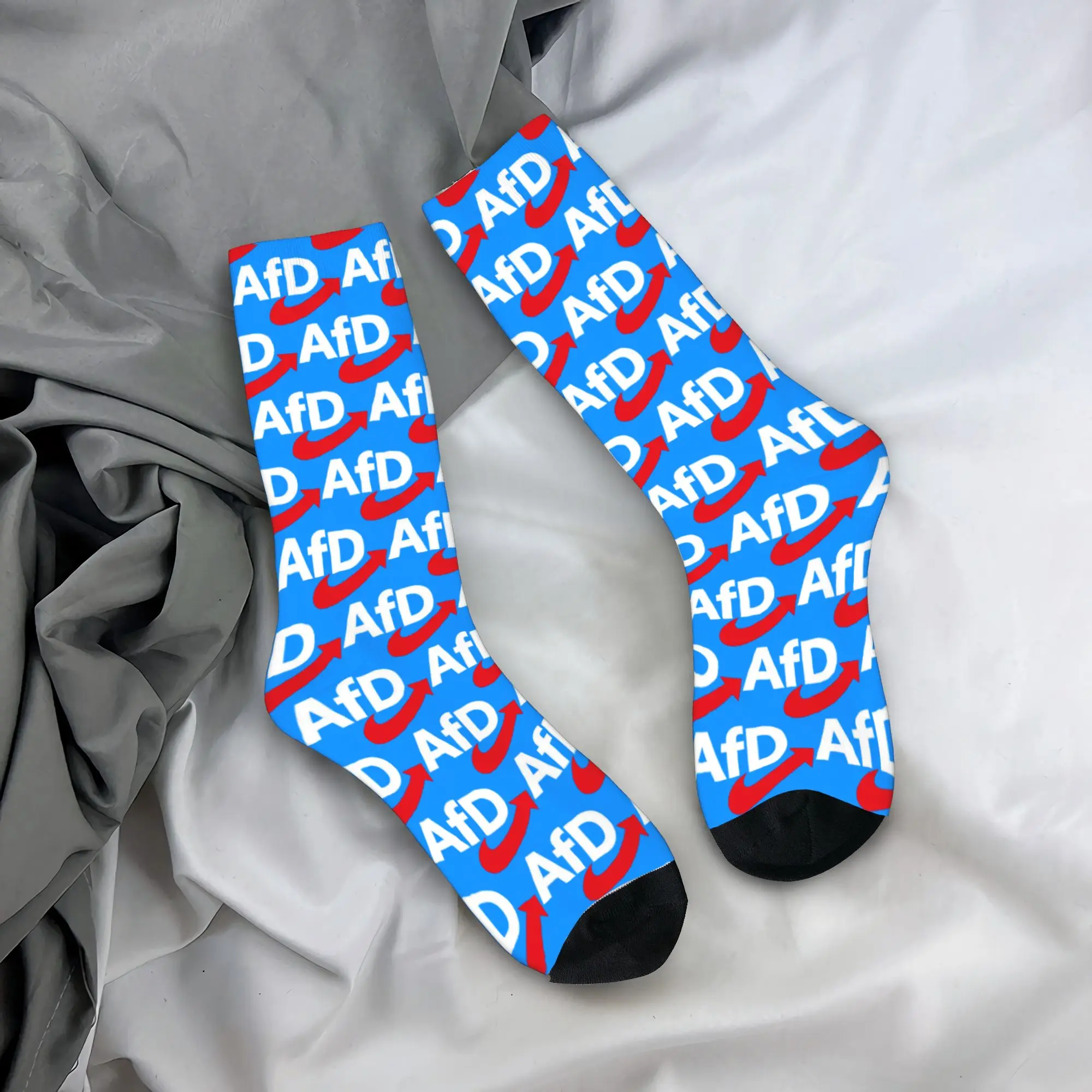 Unisex Men Socks Afd Alternative Logo  Stockings Anti Skid Comfortable Socks Autumn Fashion Printed Outdoor Sports Socks