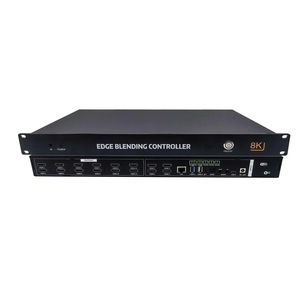 Splicing Indoor/Outdoor Application 1 Year Warranty 12CH HDM I Video Wall Splicer 4K Art Processor for 46/49/55 LCD Irregular