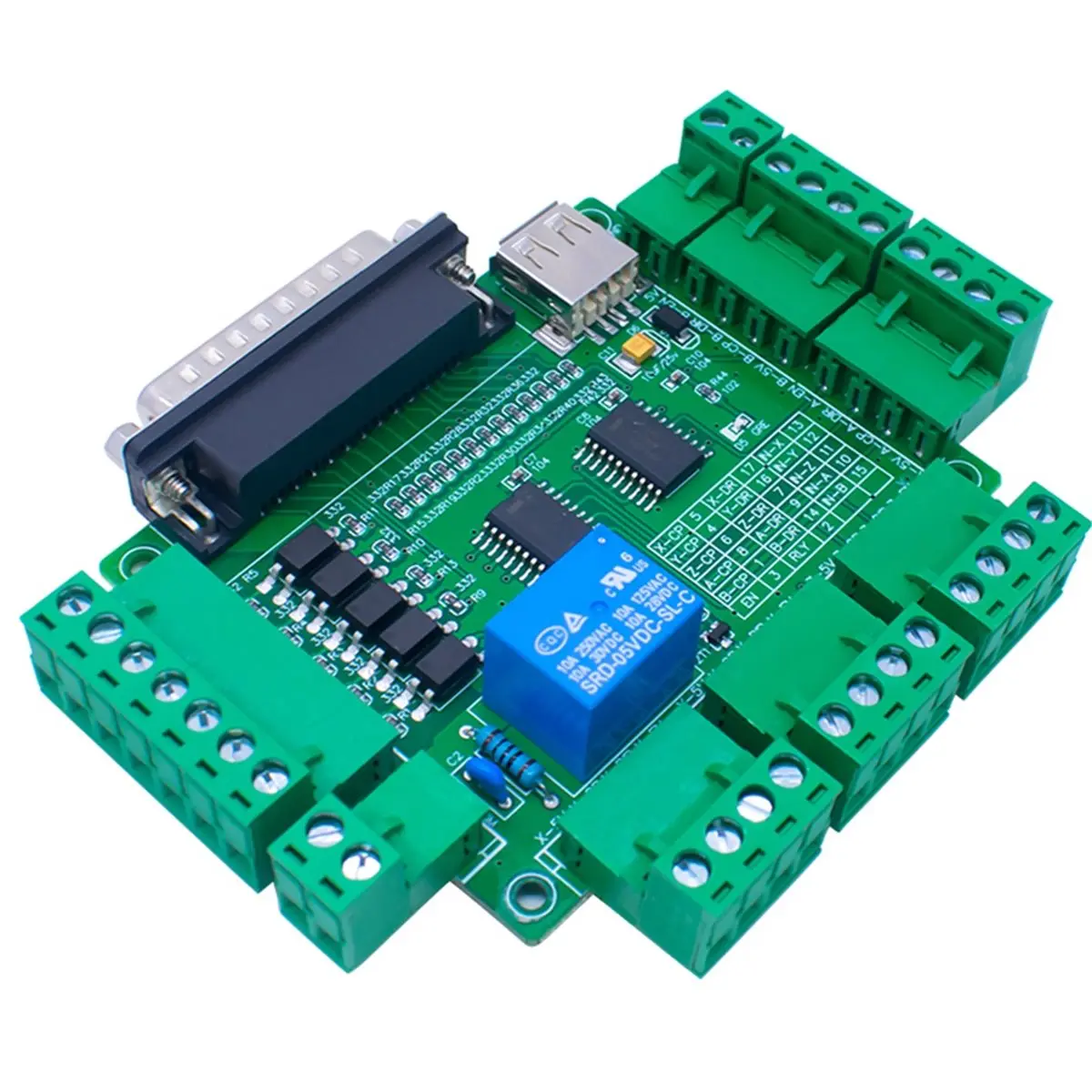 update. MACH3 5-Axis Engraving Machine Interface Board Cnc Interface Board with Optical Coupling Isolated Usb Power Supply