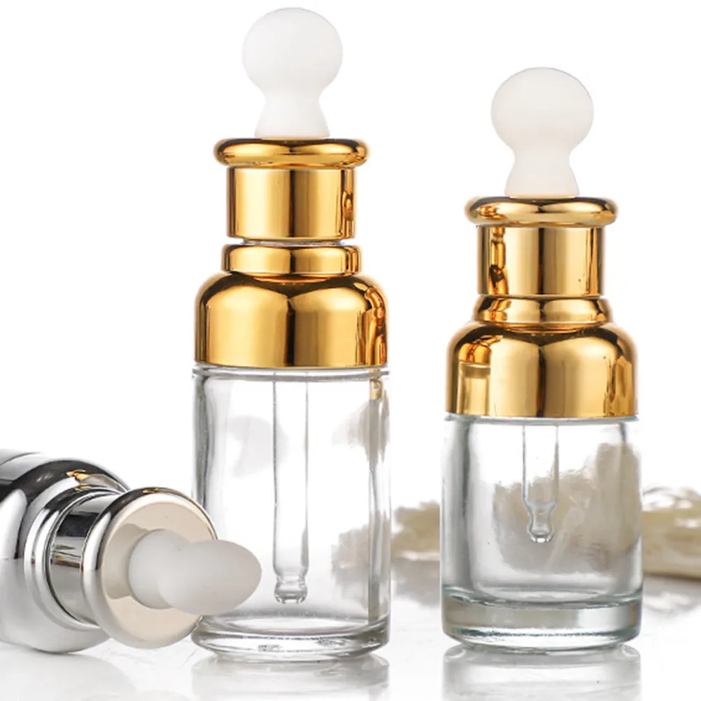 

6Pcs Essential Oil Dropper Bottle Refillable Travel Friendly Compact Lightweight Glass Dispenser for Perfume Essence Vegetable