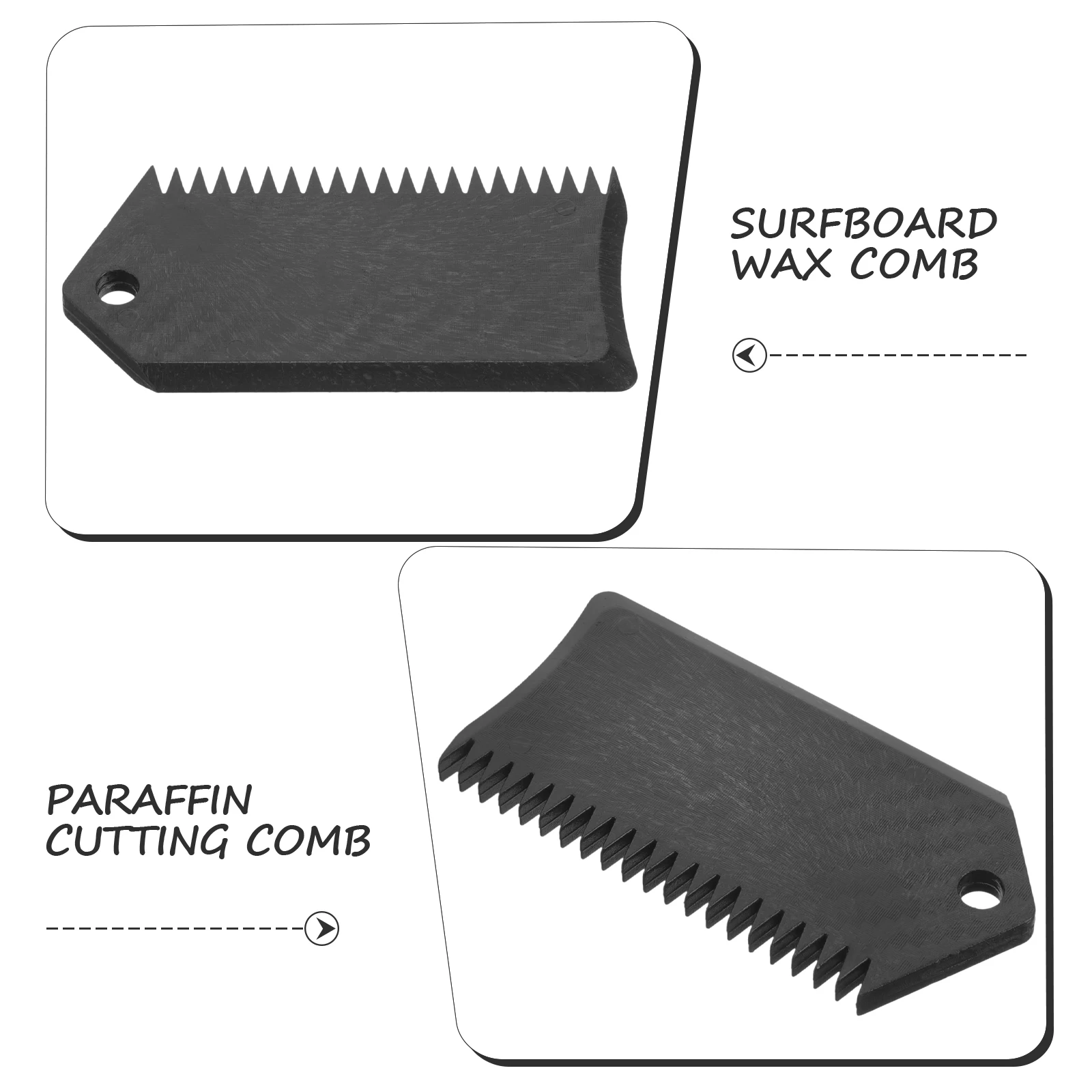 

Surfboard Wax Comb Plastic Scraper Cleaning Remover Accessory Black Keyless Carbon Fiber Pattern Versatile Tool