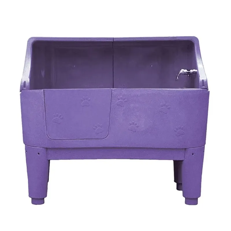 

Purple H-111H Professional Durable High Grade Plastic Multicolor Dog Bathtub with Splash Back