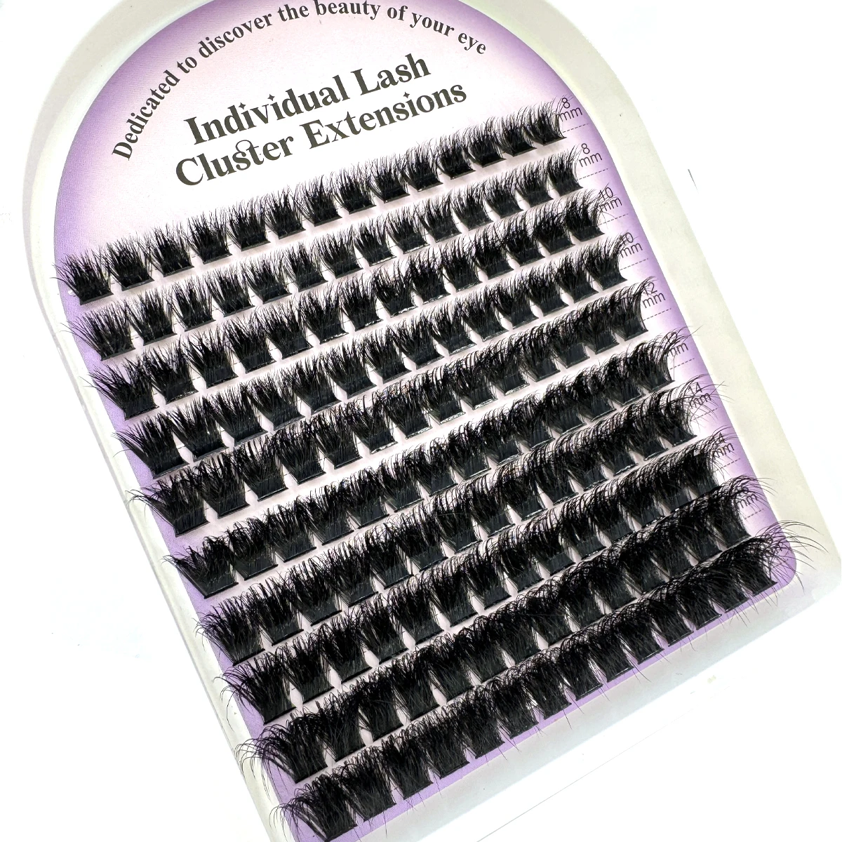 10 Reihen 5D flauschige dicke Wimperncluster 60-160D D/DD Curl Wispy Einzelwimpern 8–16 mm Mix Wimpernverlängerungen Falsche Wimpern – Detail 6