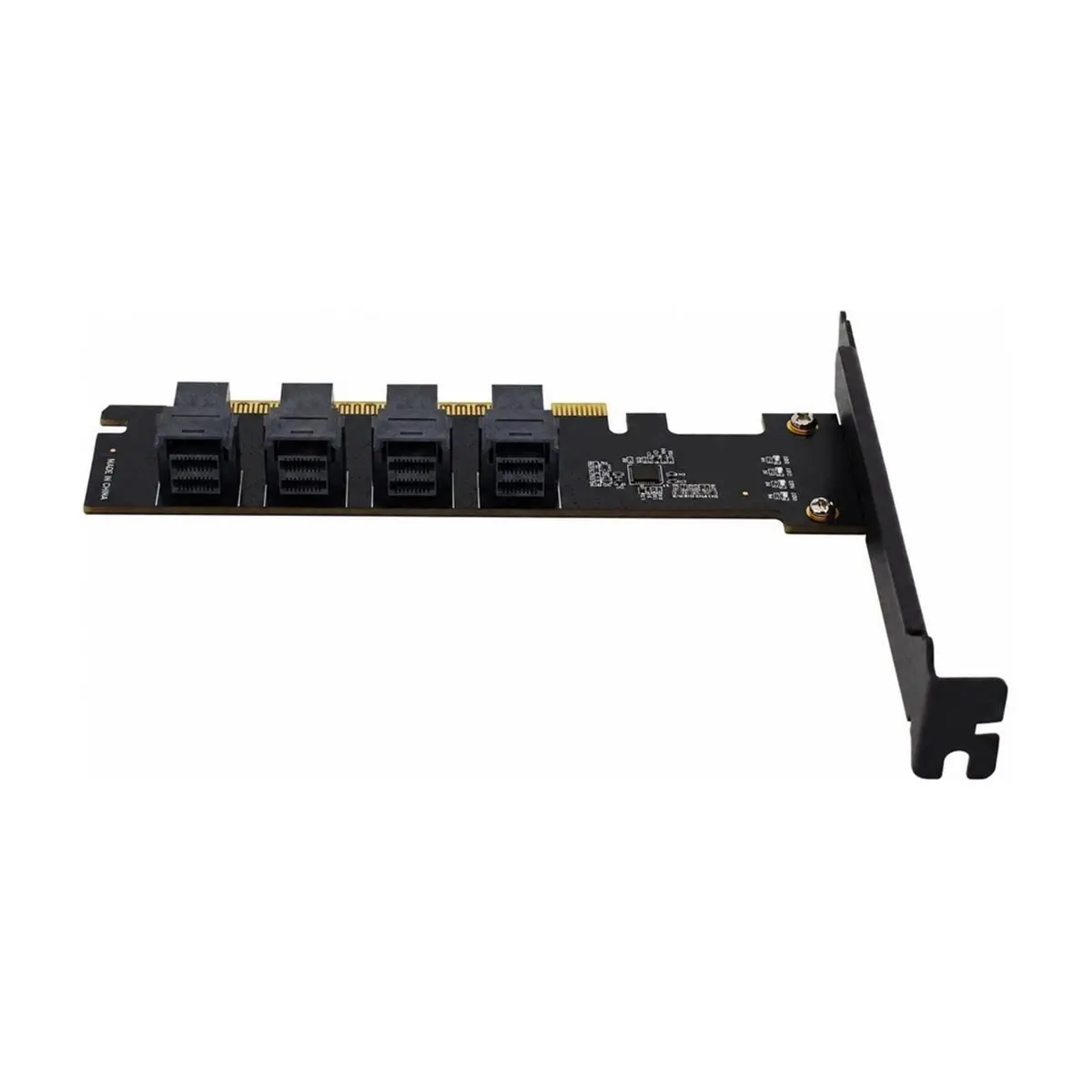 PCIe4.0 X16 to 4-Port U.2 NVME SFF-8643 Expansion Card Support X4 X8 X16 Slot Motherboard with PCIE Split Function