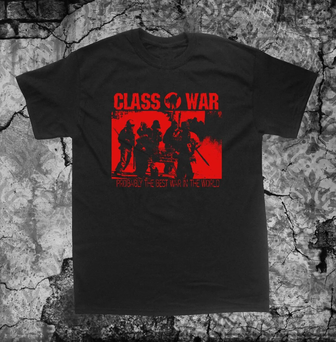 Class War 100% Cotton Plus Size T-Shirt Anarchy Crust Anarcho Punk Political Human Rights Nausea Filth Leftover Crack Choking