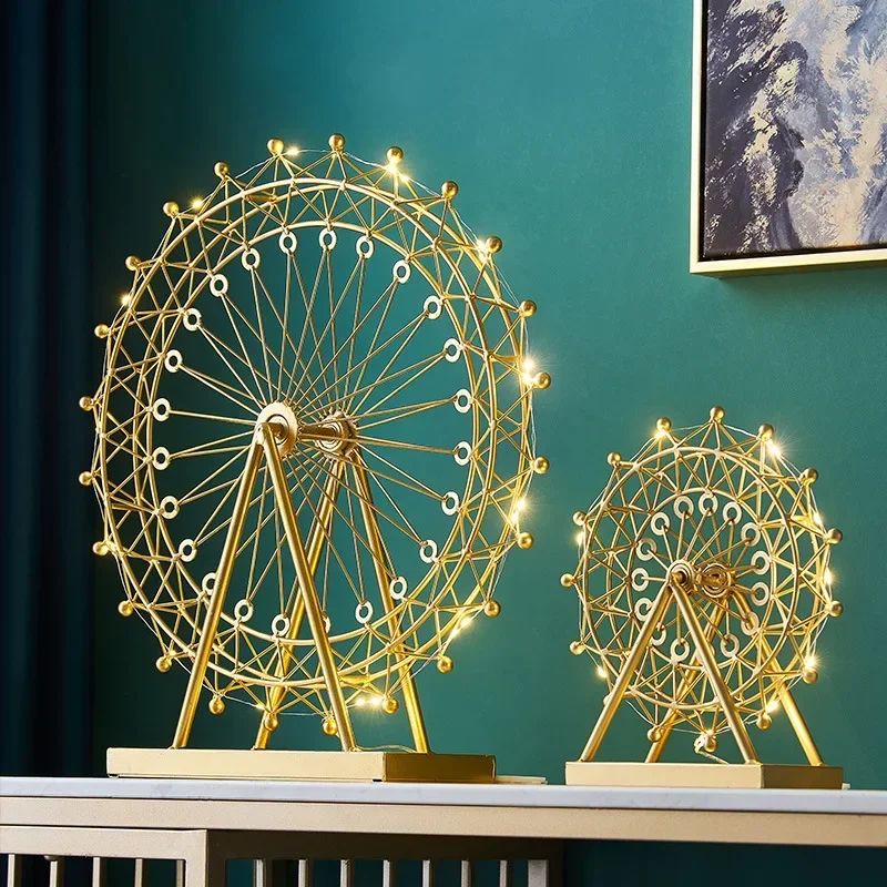 

Luxury Ferris wheel ornaments for home, living room, bedroom, wine cabinet deco.rations, wedding anniversary gifts for wife