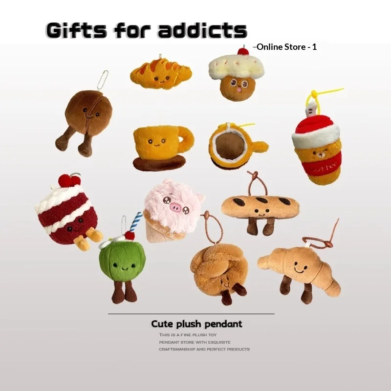 Il giocattolo della peluche della bambola del panino con corna del bastone del pane del fumetto indica regali Peluche di peluche Giocattoli da collezione per bambini e adulti