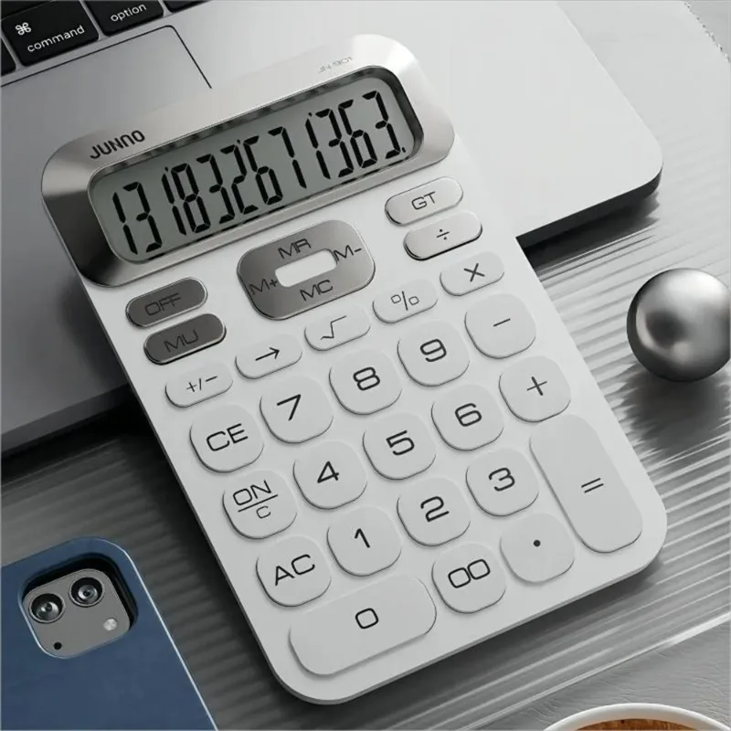 Large Screen Professional Financial Accounting Calculator Big Button Simple Desktop Business Office Calculating Machine
