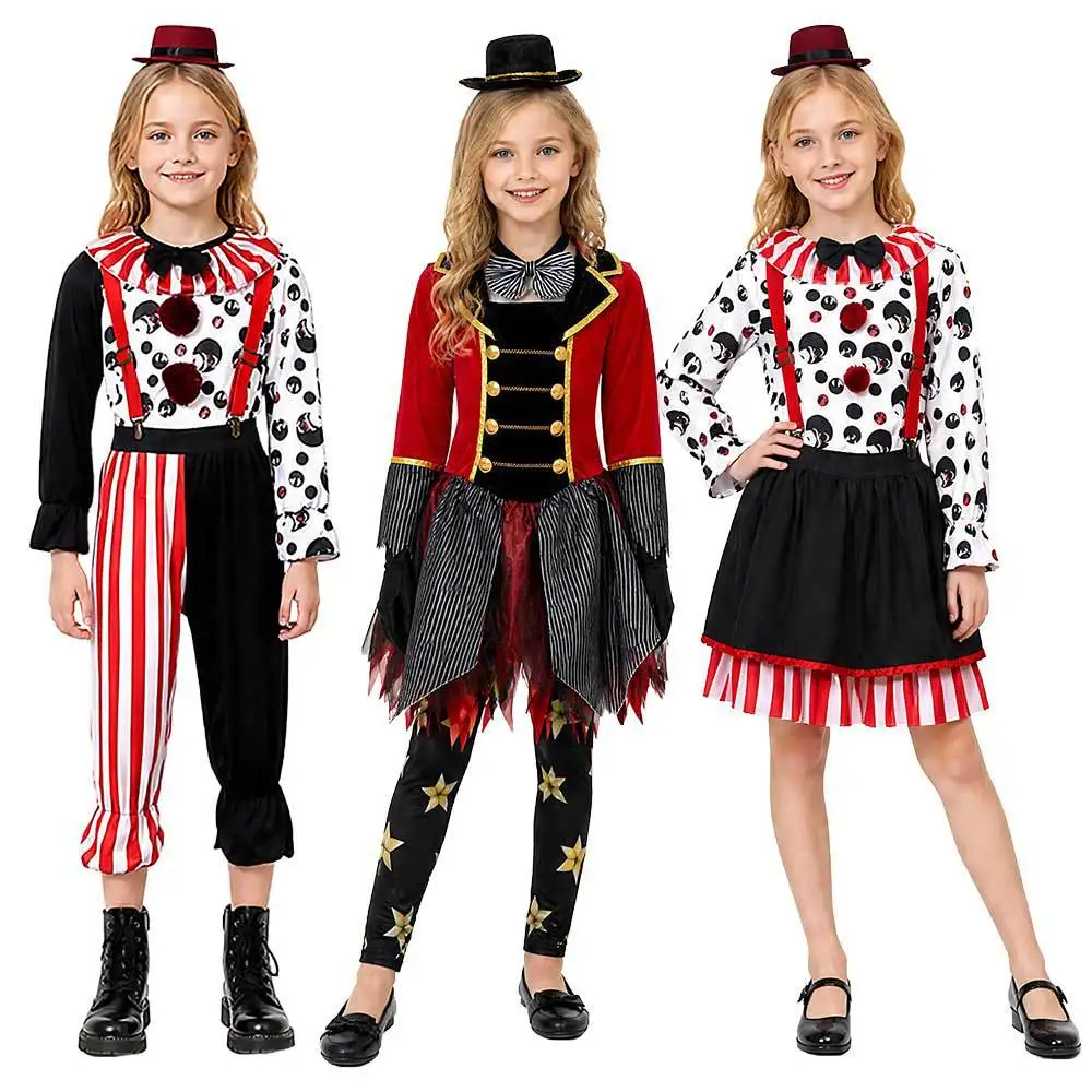 WHH Anime Circus clown Thriller Full Set Party clown dress up carnival Halloween Role Play Theme Party