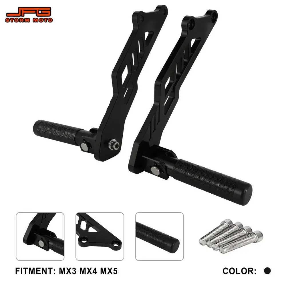 

Motorcycle Accessories Pedals Footpeg Footrest Pedal Footrest Foot Pegs Bracket For Talaria Sting MX3 MX4 MX5 6061 Aluminum