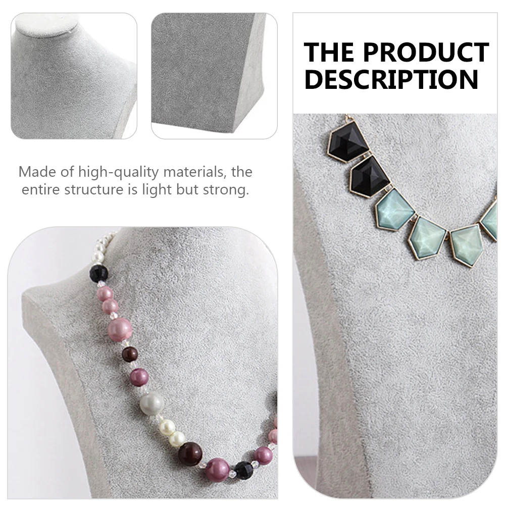 

Chic Portrait Jewelry Display Rack Stand Holder Decoration Bust Sculpture Decorative Necklace Pendant Showing Frame Rack Prop