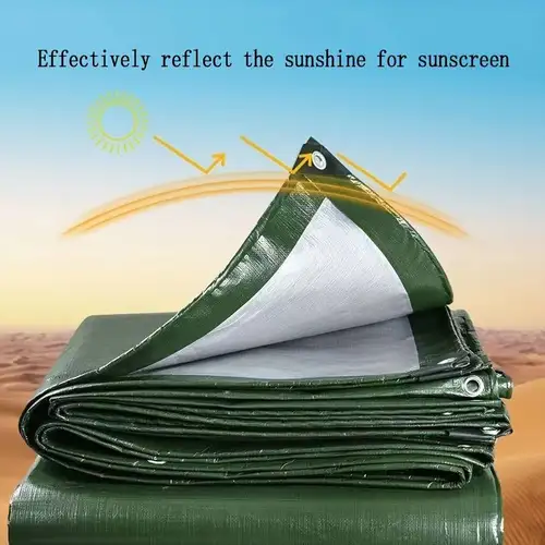 방수포 녹색 실버 레인 커버, 타프 캐노피, UV 블록, 자동차 차양, 햇빛가리개 캠핑 낚시, 방수포, 2m * 2, 2x3, 3x3, 3x4m 