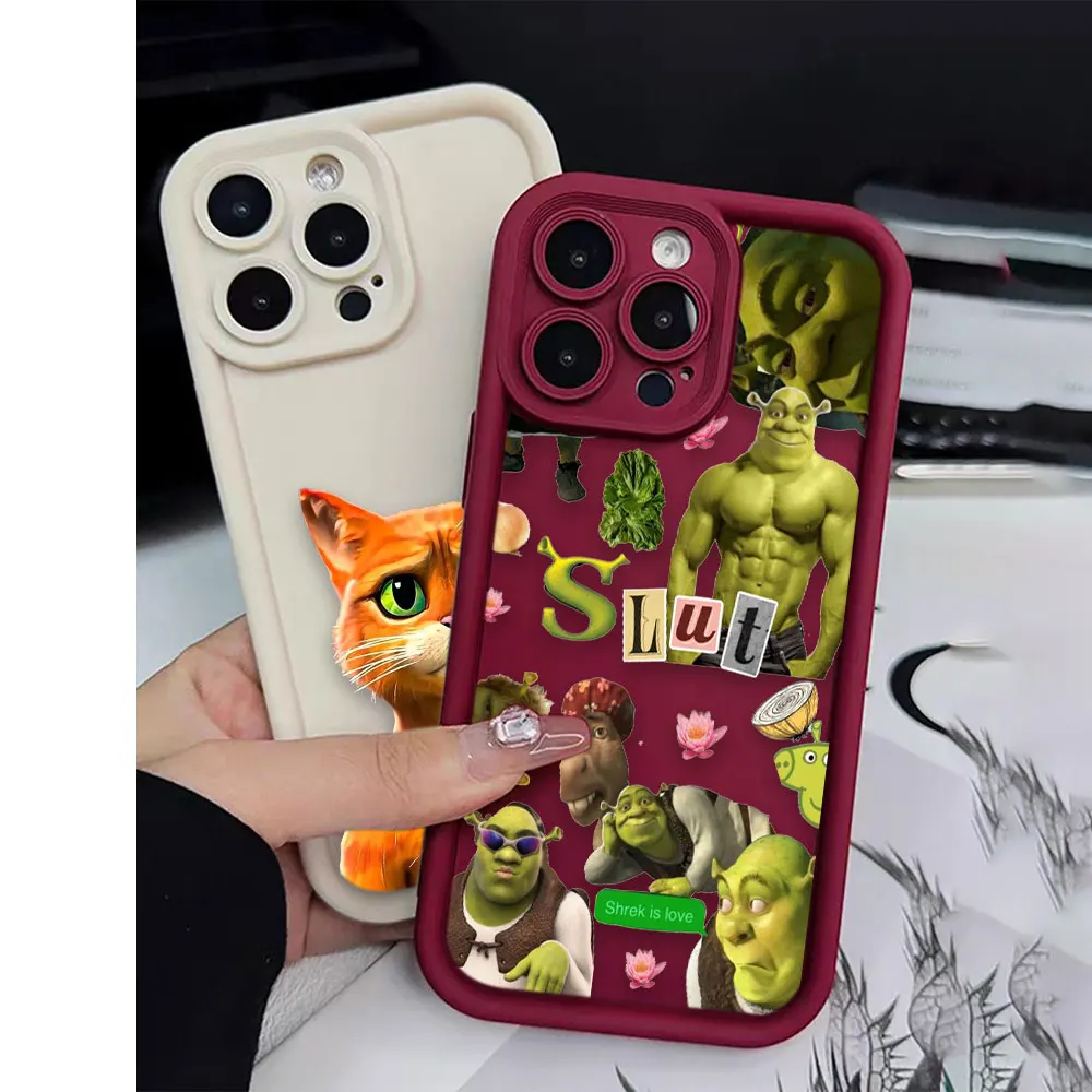 Cartoon Movie S-Shrek Funny Cover Phone Case For Oneplus 11 10R 8T NORD CE 4 LITE ACE 2 3 Google PIXEL 7 8 7A 8A 9 Case Funda