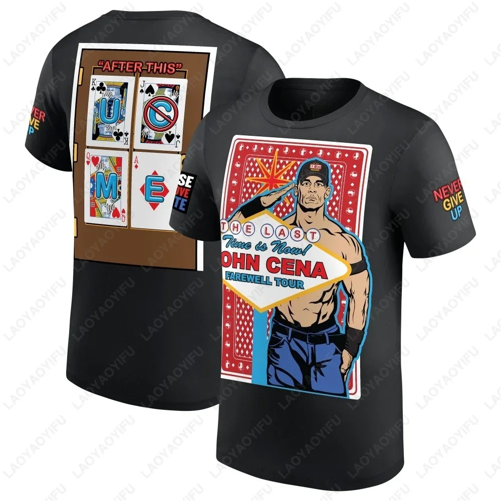 الرجال جديد جون سينا وداع جولة 2025 تورونتو تيشيرت صيفي المرأة تي شيرت موضة الرياضة ملابس الأطفال #6