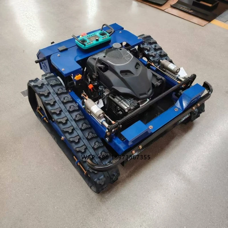 Cheap Price Lawn Mower Agriculture Rubber Tracks Remote Control Robot Lawn Mower for Sale