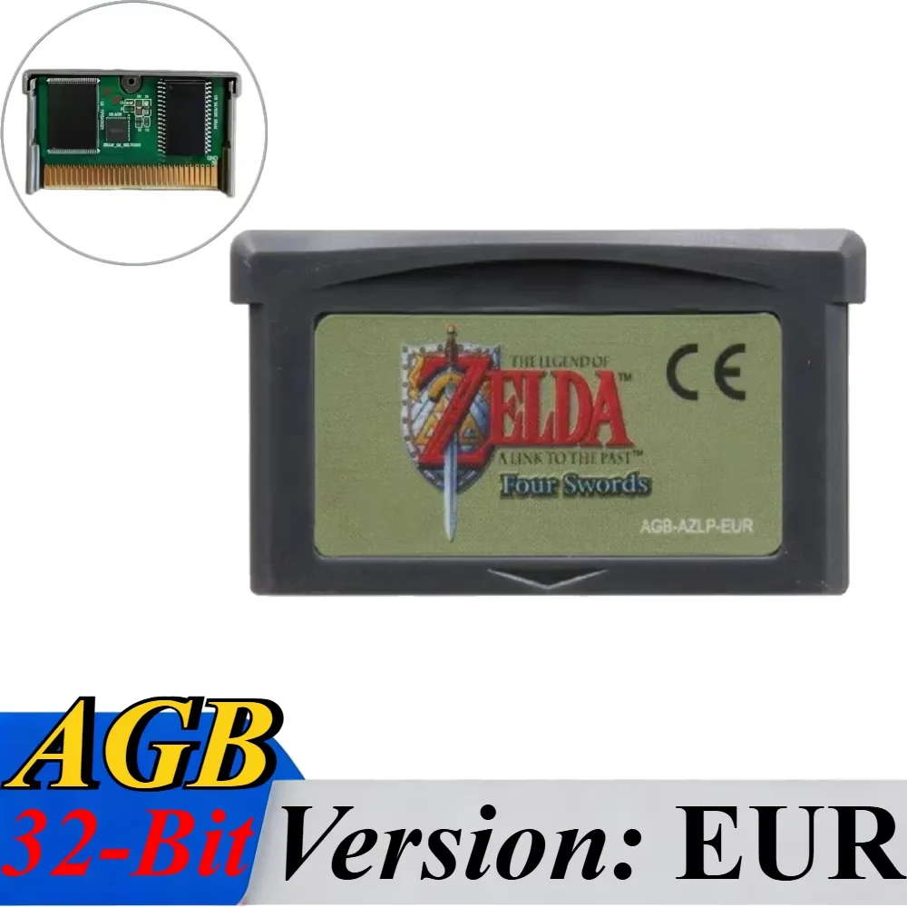 GBA Game Cartridge 32-bit videogame console gamecard Link To The Past Awakening DX Minish Cap Classic Boutique Collection