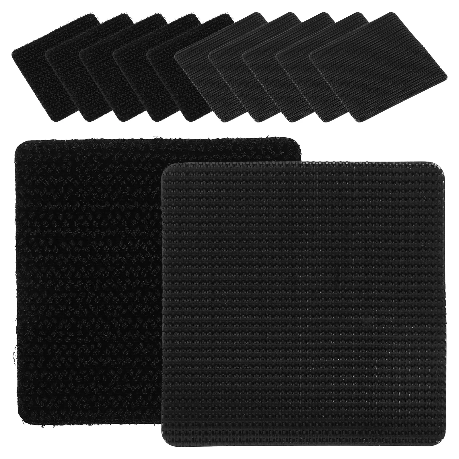 

10Sets Car Carpet Gripper Adhesive Hook Loop Tape Heat Resistant Waterproof Auto Interior Carpet Fixing Sticker for Car Floor