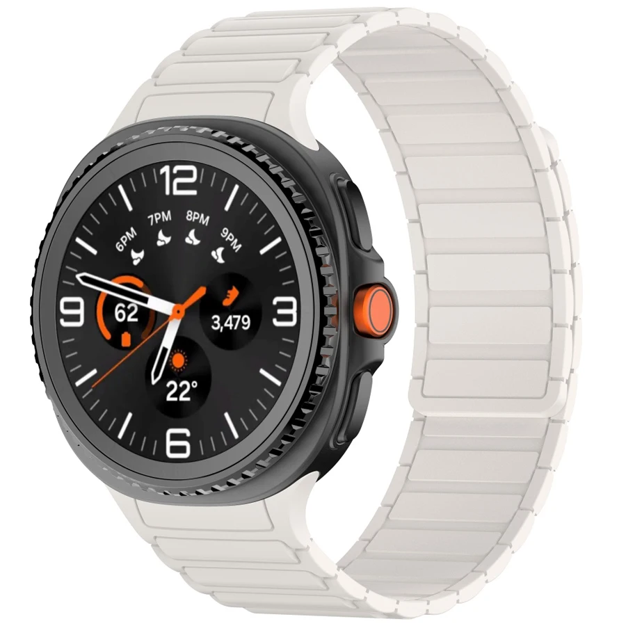 Magnetische siliconen band voor Samsung Galaxy Watch 9 8 44mm 40mm armband voor Galaxy Watch 8 Classic 46mm band accessoires