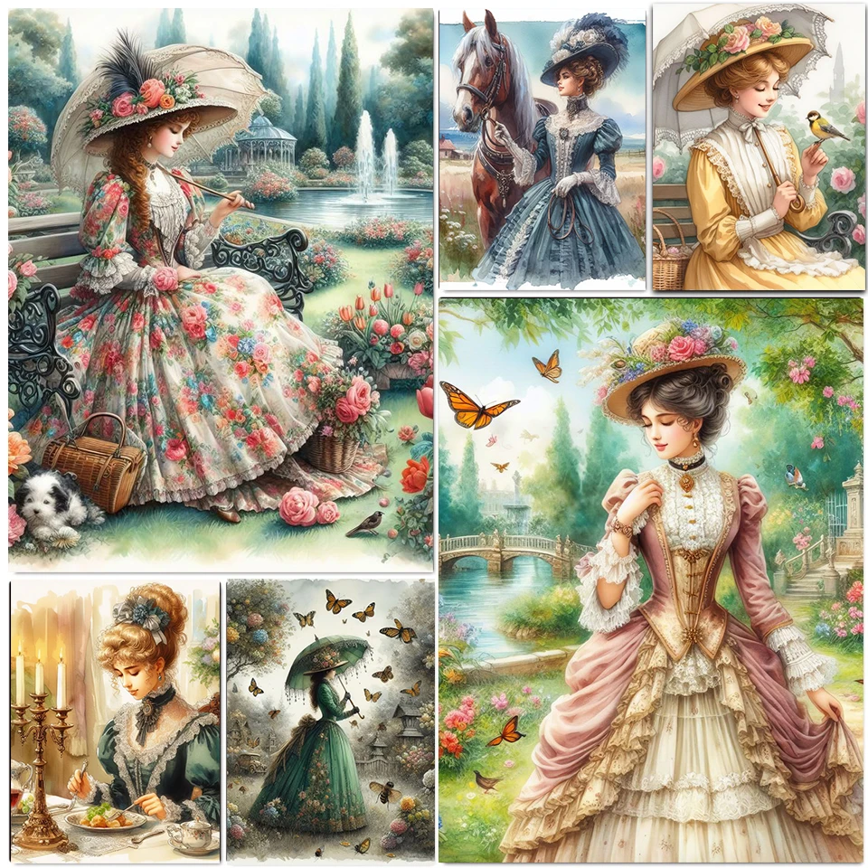

Flower Woman Diamond Painting New Collection 2024 DIY Full Diamond Mosaic Embroidery Portrait Christmas Gift Home Decoration