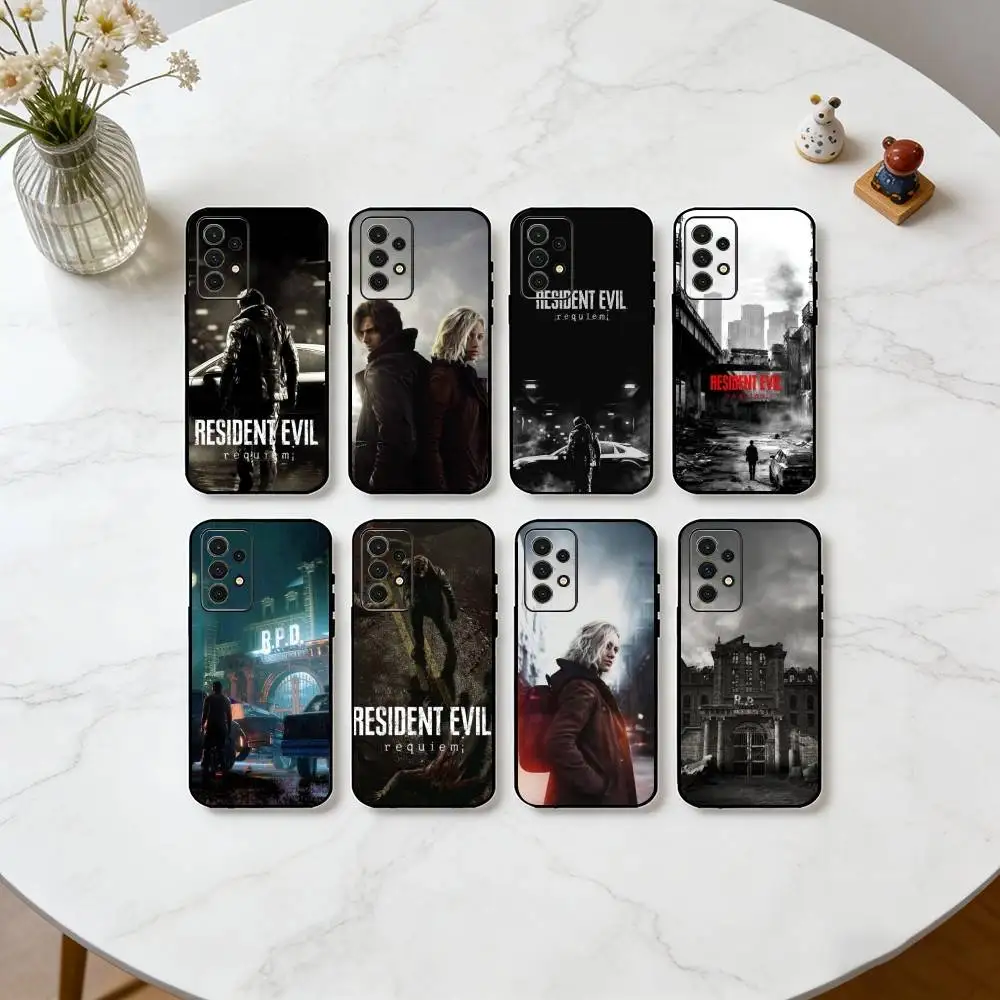 

RER Ganme R-Resident Evil R-Requiem-m Phone Case Black Silicone Soft For Samsung S25,S24,S21,S22,S23,S30,Ultra,S20,Plus,Fe,Lite
