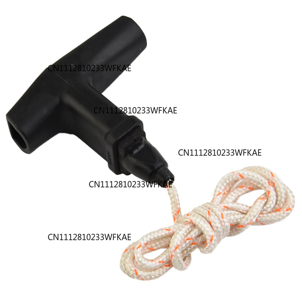 2pcs  Elastostart Recoil Starter Handle With 4.5mm Rope Fits TS400, TS410, TS420 Pull Cord On Lawn Mower Tools Part
