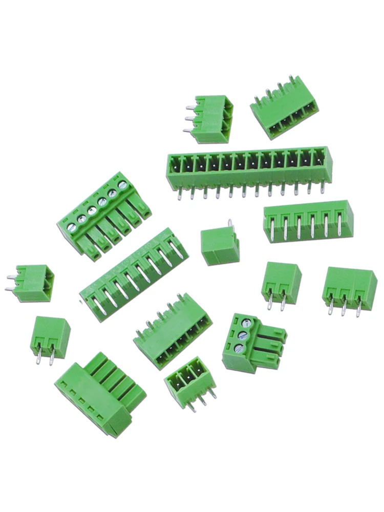 KF2EDG 3,81 MM-2P/3/4/5/6/7/8/9/10/11/12P conector enchufable terminal de cableado PCB pin recto/doblado + enchufe