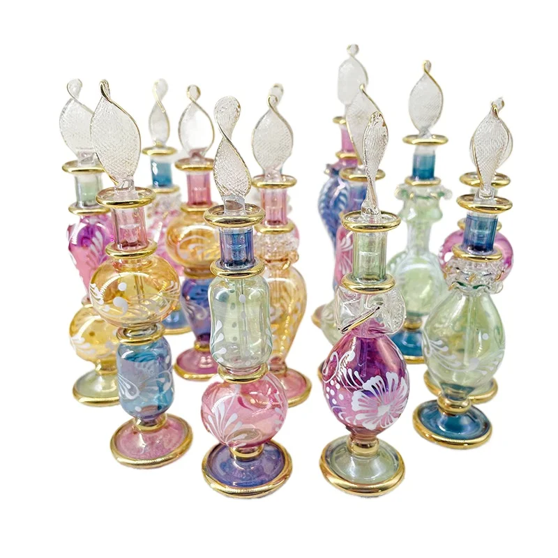 Perfume Bottles, Handmade Flavors, Multi-colored Dip Glass Bottles, Exquisite Ornaments