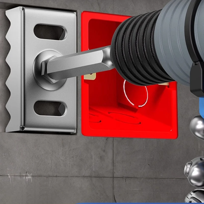 FYBL Square Hole Punch Heavy-Duty for 86-Type for Junction Boxes Rotary Hammer Tool for Concrete Brick Wall Cutter
