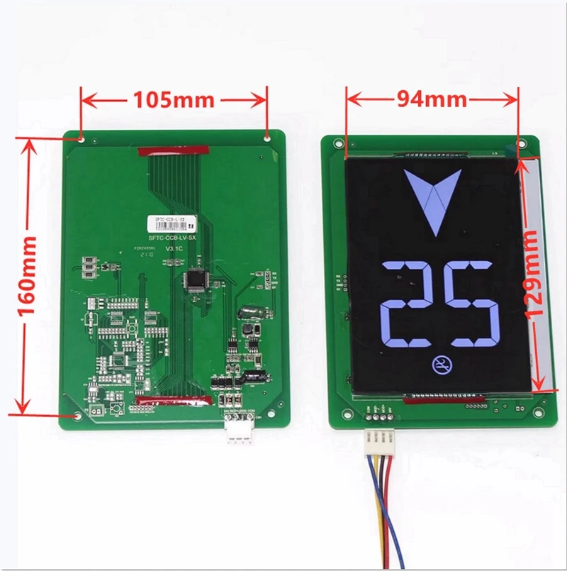 MT70-HCB-V-IKS suku cadang Lift SFTC-CCB-LV-SX MT70-HCB-V-QS mobil Display LCD Aksesori Lift