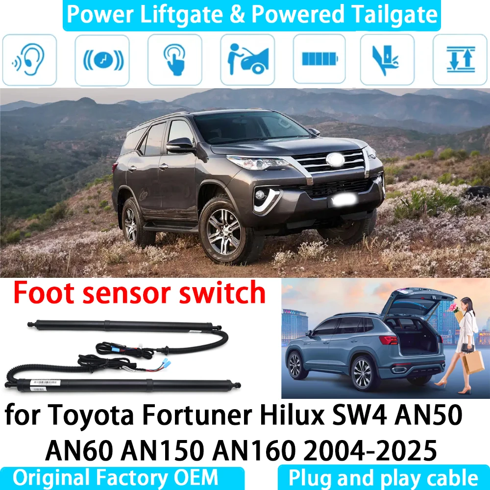 

for Toyota Fortuner Hilux SW4 AN50 AN60 AN150 AN160 2004-2025 Automatic Electric Power Liftgate Powered Tailgate Strut Tail Gate