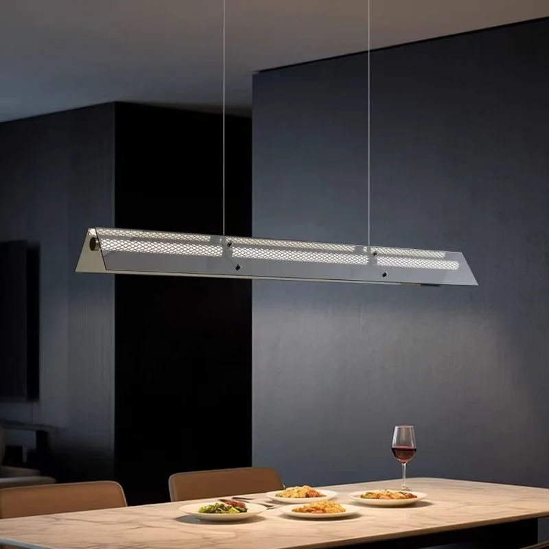 

Italian Minimalist High-End Glass Pendant Lamp for Living Room Dining Table Restaurant - Luxury Eye Protection Lighting